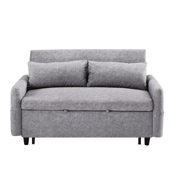 English Elm Sku Convertible Sleeper Sofa with Storage Drawer Ottoman Usb Ports Studio Ready N719P185195E