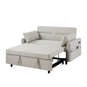 English Elm Sku Convertible Sleeper Sofa with Storage Drawer Ottoman Usb Ports Studio Ready N719P185195A