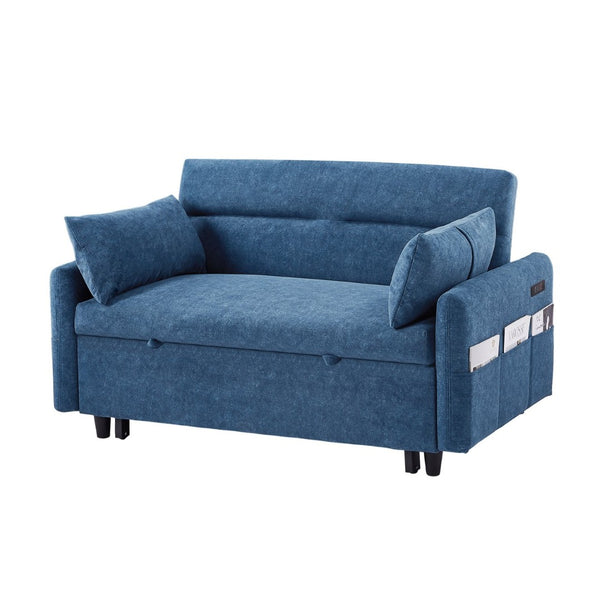 English Elm Sku Convertible Sleeper Sofa with Storage Drawer Ottoman Usb Ports Studio Ready N719P185195C