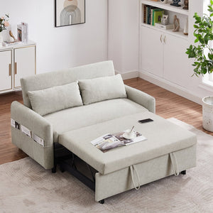 English Elm Sku Convertible Sleeper Sofa with Storage Drawer Ottoman Usb Ports Studio Ready N719P185195A