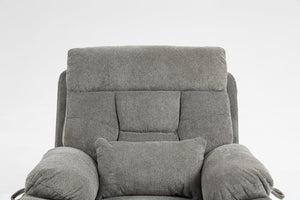 English Elm Old Age Velvet Power Lift Recliner with Dual Motors Massage Heating Flat Recline W547S00044