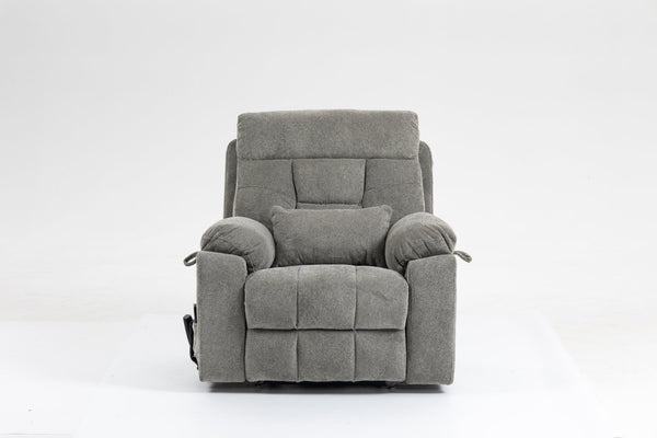 English Elm Old Age Velvet Power Lift Recliner with Dual Motors Massage Heating Flat Recline W547S00044