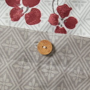 English Elm Duvet Natori Cherry Blossom King Mini Set — 100% Cotton Sateen & Percale, Diamond Print, OEKO‑TEX B03599555