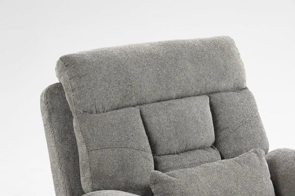 English Elm Old Age Velvet Power Lift Recliner with Dual Motors Massage Heating Flat Recline W547S00044