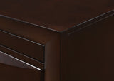 English Elm 1 Piece Contemporary 5 Drawer Chest Brown Finish Solid Wood Wooden Bedroom Furniture