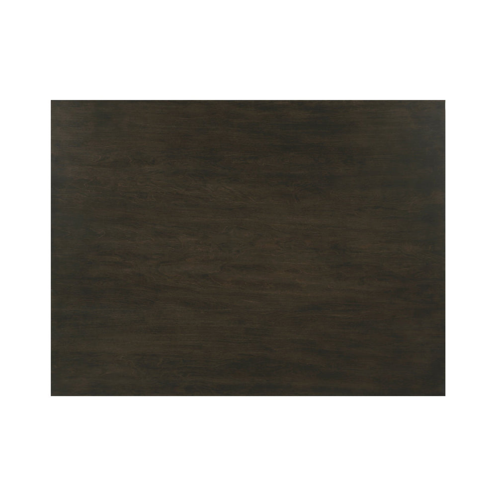 English Elm Classic Transitional 5pc Dining Set with Lattice-Back Side Chairs and Solid Wood Table, Durable Finish Charcoal 51.75 L x 40 W x 11.25 H B011P144223