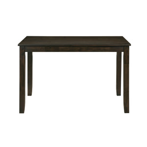 English Elm Classic Transitional 5pc Dining Set with Lattice-Back Side Chairs and Solid Wood Table, Durable Finish Charcoal 51.75 L x 40 W x 11.25 H B011P144223