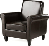 Christopher Knight Home® - Noble House - Freemont Leather Brown Club Chair