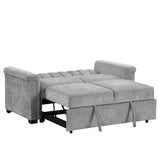 English Elm Convertible Soft Cushion Sofa Pull Bed ,For Two People To Sit On