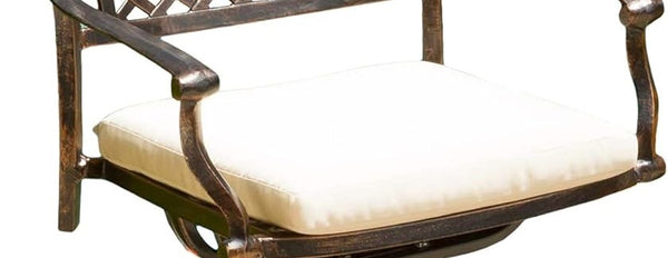 English Elm Christopher Knight Home® - TAHOE Beige Barstool Seat Cushion – Water-Resistant Outdoor Fabric, 19x17x1.5 in Comfort Pad 54024.00CUSH