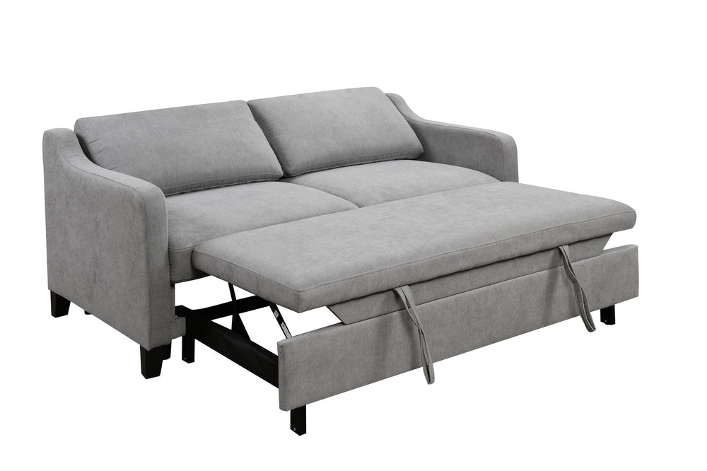 English Elm 69"3 Convertible Queen Sleeper Sofa Bed with 3-Level Adjustable Backrest, Modern Compact Futon Lounge Crafted for Comfort (Gray) W1417132011