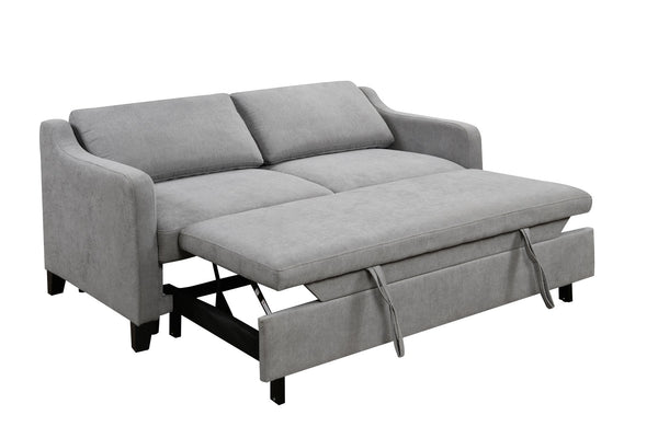 English Elm 69"3 Convertible Queen Sleeper Sofa Bed with 3-Level Adjustable Backrest, Modern Compact Futon Lounge Crafted for Comfort (Gray) W1417132011