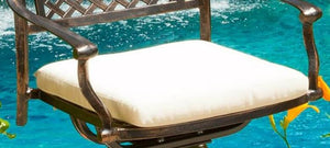 English Elm Christopher Knight Home® - TAHOE Beige Barstool Seat Cushion – Water-Resistant Outdoor Fabric, 19x17x1.5 in Comfort Pad 54024.00CUSH