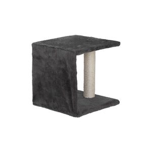 English Elm 5 Piece Wall Mounted Cat Tree with Sisal Posts Flannel Condo Perches and Rope Bridge Gray W2181P144416