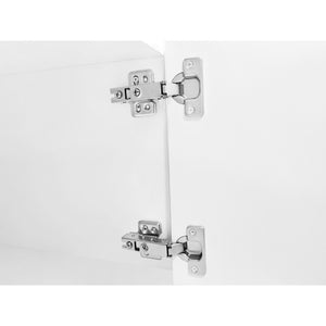 English Elm Unique Low Profile Media Console with Led Lighting Glass Shelves Fits Tvs to 105 White N721S000057K