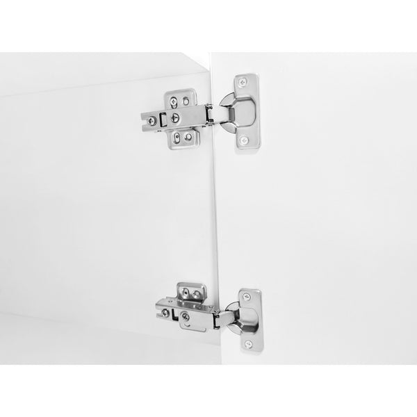 English Elm Unique Low Profile Media Console with Led Lighting Glass Shelves Fits Tvs to 105 White N721S000057K