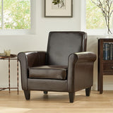 Christopher Knight Home® Freemont Leather Brown Club Chair