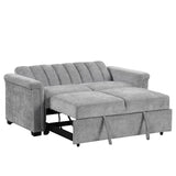 English Elm Convertible Soft Cushion Sofa Pull Bed ,For Two People To Sit On