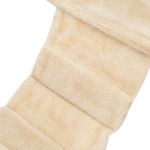 English Elm 5 Piece Wall Mounted Cat Tree with Sisal Posts Flannel Condo Perches and Rope Bridge Beige W2181P144434