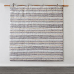 English Elm Oversized Madison Park Signature Oasis Chenille Jacquard Striped Duvet Set with Euro Shams & Pillows Charcoal 18.9 L x 22.83 W x 16.14 H B035128974