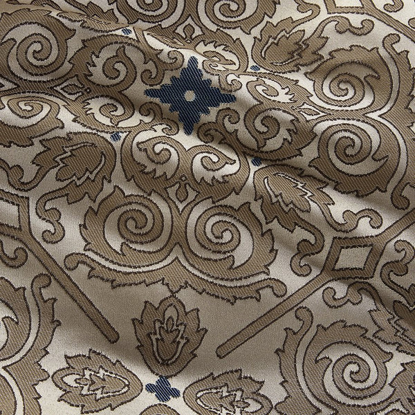 English Elm King Madison Park Donovan 7-Piece Jacquard Comforter Set Navy Taupe Ivory Brown Embroidered Medallions B03596994