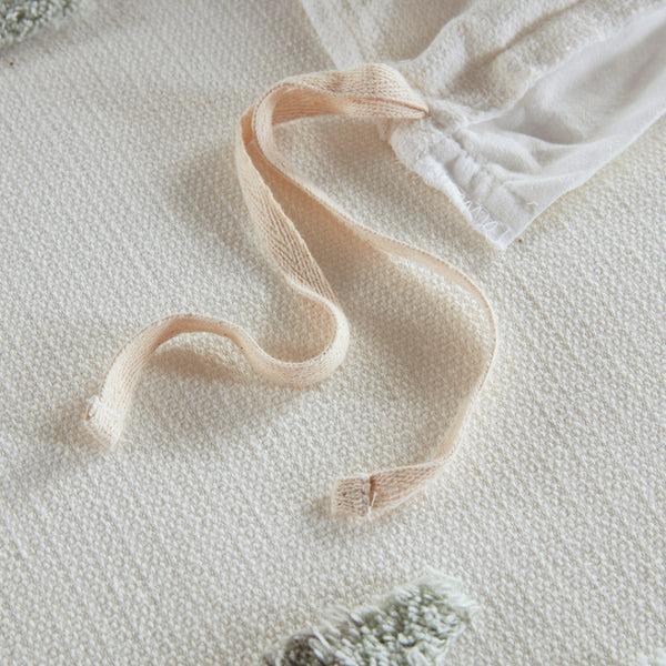 English Elm Full/Queen Cotton Blend Chenille Duvet Cover Set in Green+Ivory — Tufted Texture, OEKO-TEX Safe Finish B035P148278