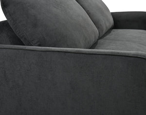 English Elm 78 Convertible 3-in-1 Sleeper Sofa Bed with Easy Pull-Out Hidden Mattress, Compact Modern Loveseat Dark Gray W1417131880