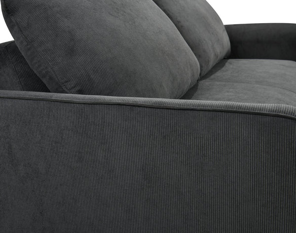 English Elm 78 Convertible 3-in-1 Sleeper Sofa Bed with Easy Pull-Out Hidden Mattress, Compact Modern Loveseat Dark Gray W1417131880