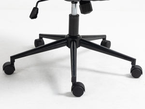 English Elm Office Mid Back Ergonomic Desk Chair with Double Sponge Cushion, 40° Recline, Stable Wide Base Black W1143133924