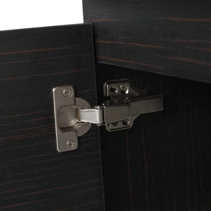 English Elm Bathroom Vanity Wall-Mount 12" Sink Compact Small Bathroom Vanity with Ceramic Basin, Soft-Close Door, Water-Resistant Plywood Finish W999140774