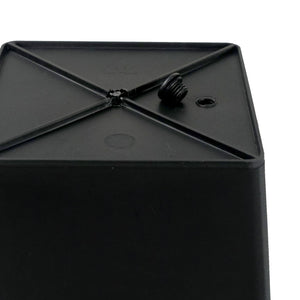 English Elm 5" Square Nursery Plant Pot - UV-Resistant Black 5-Pack, Lightweight Durable Plastic for Indoor Outdoor Use B046P144651