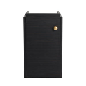 English Elm Bathroom Vanity Wall-Mount 12" Sink Compact Small Bathroom Vanity with Ceramic Basin, Soft-Close Door, Water-Resistant Plywood Finish W999140774