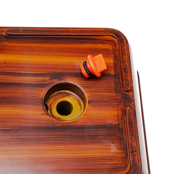 English Elm 7.8 In. Self-Watering Dark Wood Planter Pot - Durable, Low-Maintenance For Indoor & Outdoor Plants B046P144636