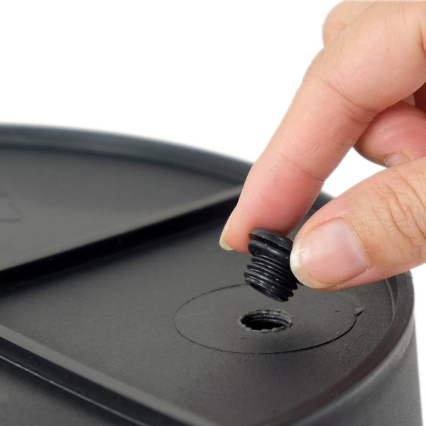 English Elm 10.2" Self-watering Wicker Planter Pot with Plastic Liner — Handwoven Eco-Friendly Décor for Indoor Outdoors Gray B046P144644