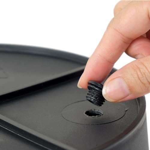 English Elm 13.4" Self-watering Wicker Planter with Plastic Liner for Indoor & Outdoor Plants, Handwoven Charm Gray B046P144670