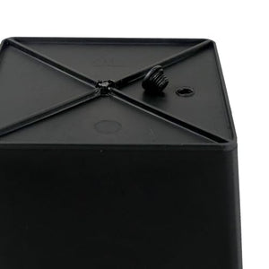 English Elm 7.9" Square Nursery Plant Pot - 9" Durable Black Plastic Planter with Drainage, UV-Proof 5-Pack B046P144653