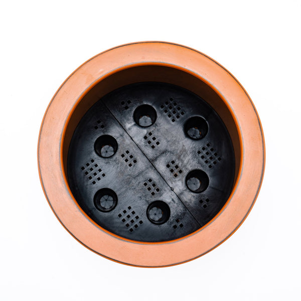 English Elm 7.8 In. Hand-Painted Self-Watering Planter Pot - Eco-Friendly, Unique Design For Indoor & Outdoor Use B046P144617