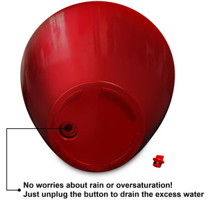 English Elm 2-Pack Stylish Self-Watering Planters – Eco-Friendly Red Cone Pots For Indoor & Outdoor Use B046P144621