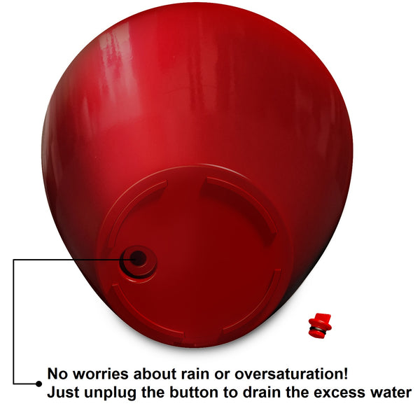 English Elm 2-Pack Stylish Self-Watering Planters – Eco-Friendly Red Cone Pots For Indoor & Outdoor Use B046P144621