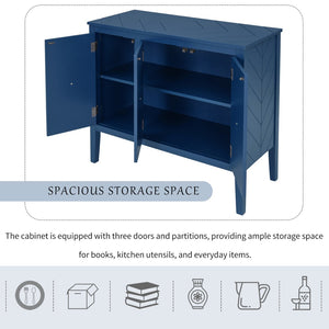 English Elm U_style Retro Sideboard with Pinewood Legs Adjustable Shelf and Metal Handles N711P261460C