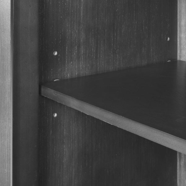 English Elm U_style Retro Sideboard with Pinewood Legs Adjustable Shelf and Metal Handles N711P261460E