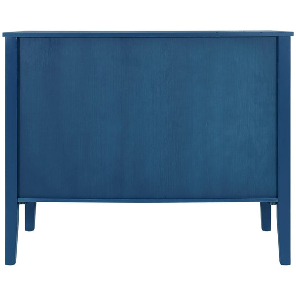 English Elm U_style Retro Sideboard with Pinewood Legs Adjustable Shelf and Metal Handles N711P261460C