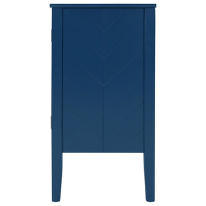 English Elm U_style Retro Sideboard with Pinewood Legs Adjustable Shelf and Metal Handles N711P261460C