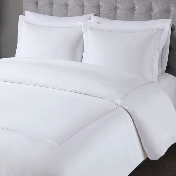 English Elm King/Cal Luxurious 500TC Cotton Sateen Embroidered Comforter Set with Removable Duvet & OEKO-TEX Safety White 14.96 L x 17.52 W x 14.96 H B035129282