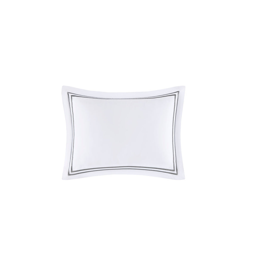 English Elm King/Cal Elegant 500TC Cotton Sateen Embroidered Comforter Set - 5Pc Hotel-Quality, OEKO-TEX Certified, Zipper Duvet B035129280