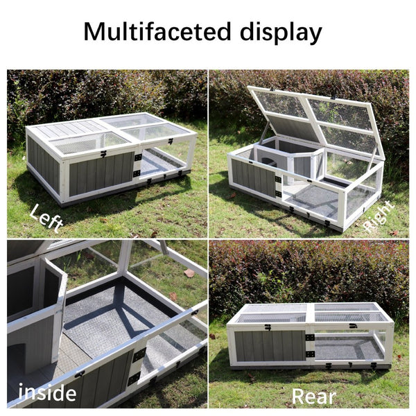 English Elm 43"upgrade Wooden Reptile Enclosure Dual Zone Fir Frame Acrylic Panels Indoor Outdoor Habitat W143167719