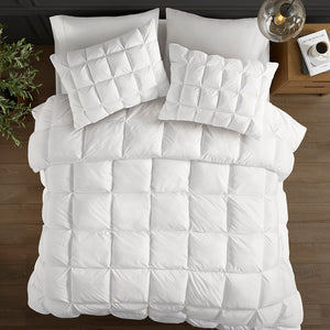 English Elm Overfilled Plush Down Alternative Comforter King/Cal King - Overfilled Cozy 3D Puff Stitch, OEKO-TEX Safe, Corner Loops for DuvetSecure B035129276