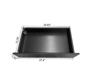 English Elm 6 Drawer Double Dresser with Mirror, Waterproof Scratch & Stain Resistant Finish for Stylish Storage Black W2282S00002