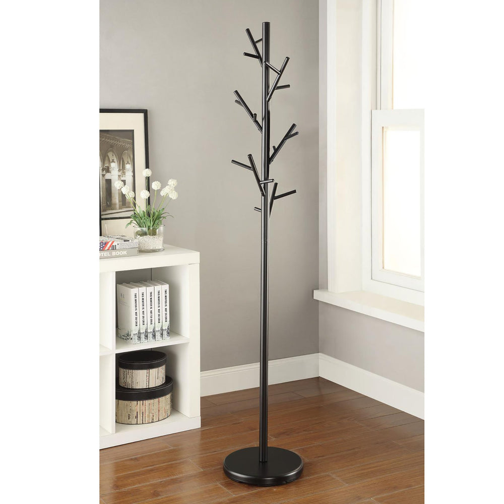 English Elm Black Branch Coat Rack with 18 Hooks – Nature-Inspired Black Metal Tree Design for Jackets, Hats, Scarves, Entryway Storage (69.25" Tall) B062P145421