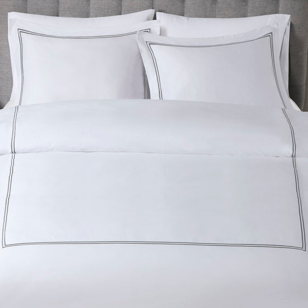 English Elm King/Cal Elegant 500TC Cotton Sateen Embroidered Comforter Set - 5Pc Hotel-Quality, OEKO-TEX Certified, Zipper Duvet B035129280